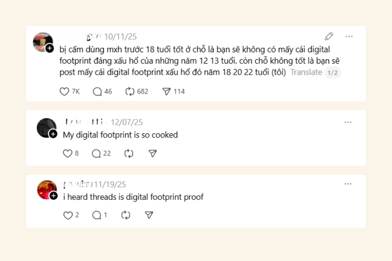 Rủi ro của digital footprint là gì?
