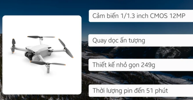 Những thông số quan trọng của DJI Mini 3