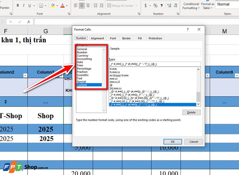 Định dạng ô trong Excel - 06