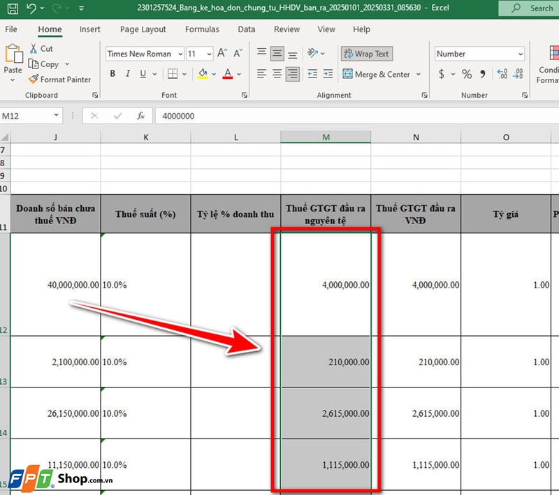 Định dạng tiền trong Excel - 05