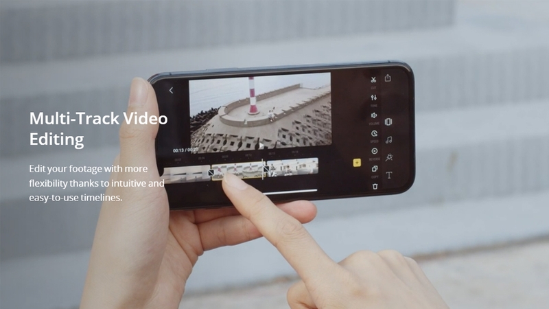 Chỉnh sửa video flycam ngay trên ứng dụng