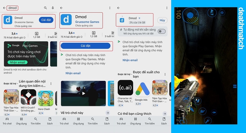Cách tải game Dmod cho thiết bị Android