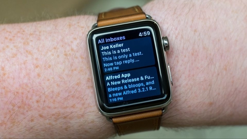 đọc thư trên Apple Watch 2