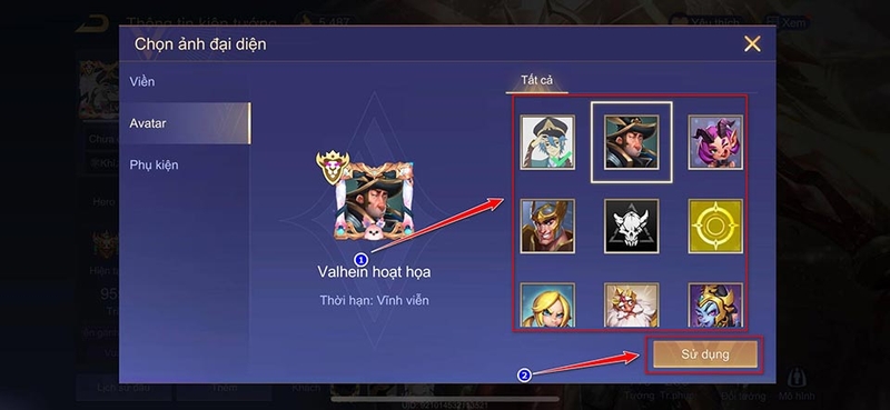 Cách đổi avatar Liên Quân - 05