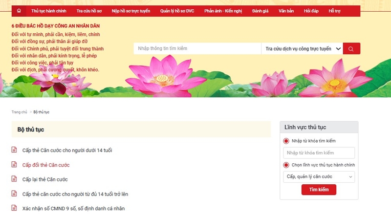 đổi cccd hết hạn online ảnh 3