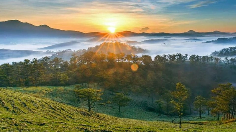 Nhiệt độ về đêm tại Đà Lạt nói chung và Đồi Đa Phú nói riêng có thể xuống rất thấp