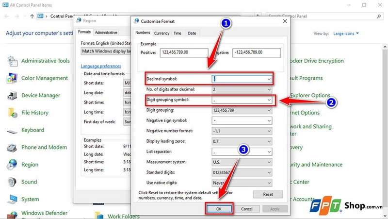Đổi dấu phẩy thành dấu chấm trong Excel - 07