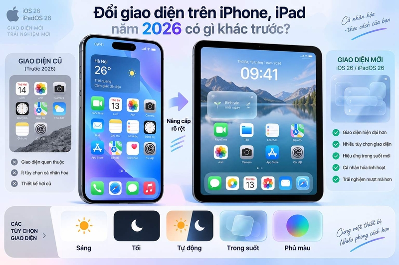 Đổi giao diện trên iPhone, iPad hình 1