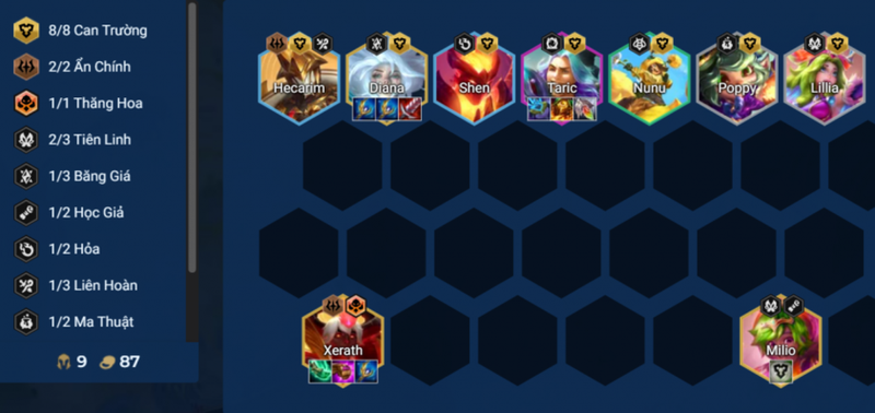 Tập trung roll để nâng cấp đội hình cuối game