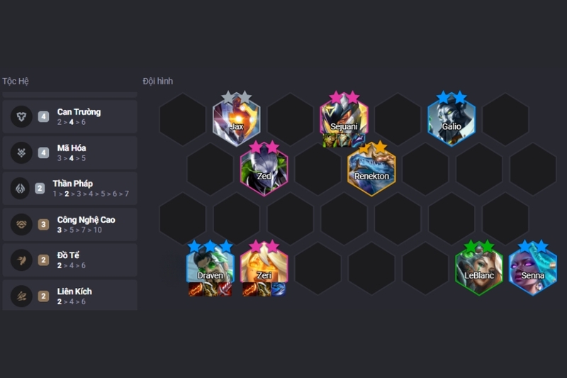 Trang bị đề xuất cho đội hình Draven