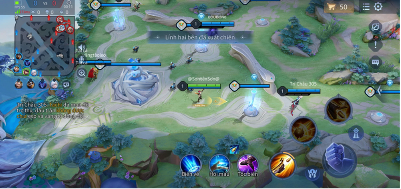 đội hình hack map trong Liên Quân Mobile 6