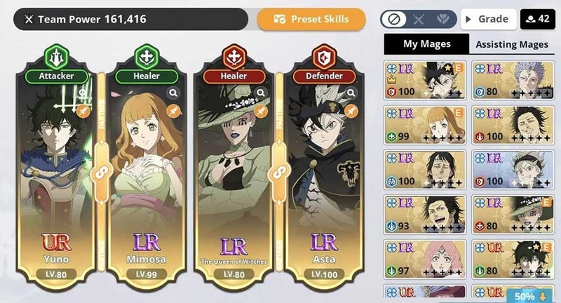 Top đội hình mạnh nhất trong Black Clover M - 03