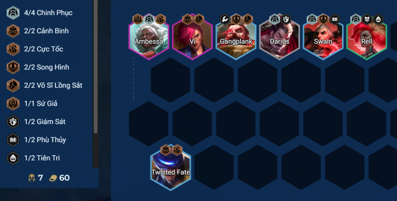 Điều kiện sử dụng tướng ở giai đoạn đầu