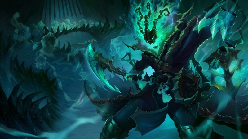 Thresh cần trang bị Thú Tượng Thạch Giáp, Mũ Thích Nghi và Giáp Máu Warmog