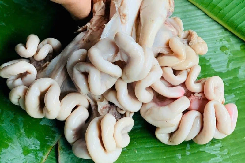 nhồi thịt dồi trường nướng