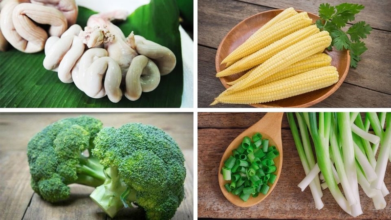 dồi trường xào chua ngọt 7