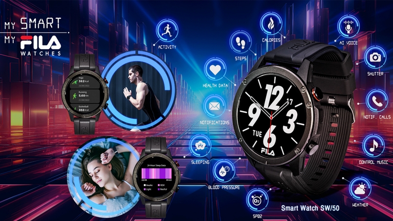 Đồng hồ thông minh Fila có nhiều tiện ích đa dạng
