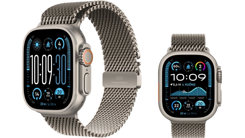 Apple Watch Ultra 2 GPS + Cellular 49mm viền Titanium Tự Nhiên