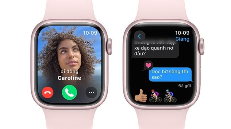Apple Watch Series 9 GPS 41mm viền nhôm dây cao su