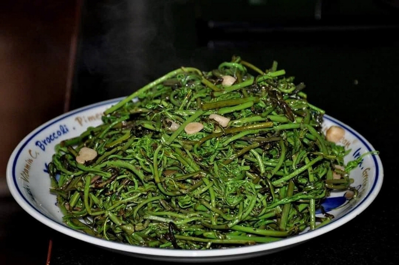 đọt choại xào tỏi ảnh 5