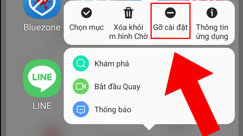 Gỡ cài đặt và cài đặt lại ứng dụng