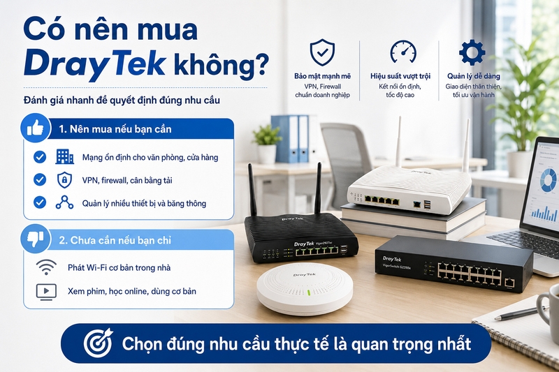 Có nên mua DrayTek không