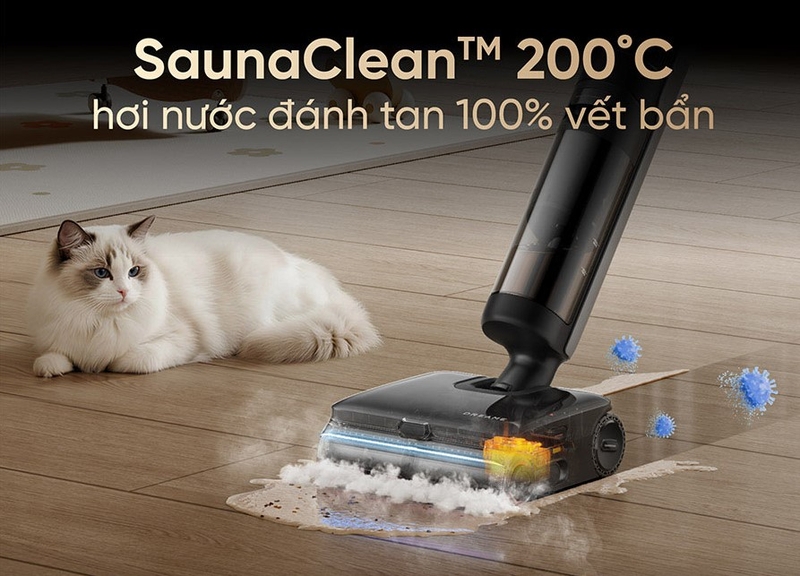 Máy hút bụi lau nhà không dây Dreame H16 Steam - hình 2