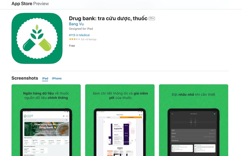 tai drugbank cho ios