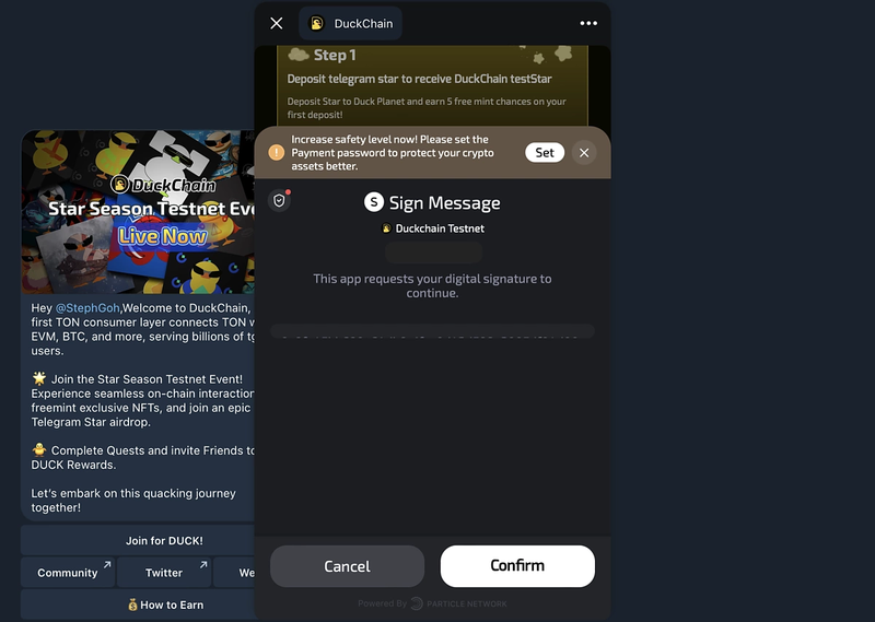 tinh nang duckchain la gi