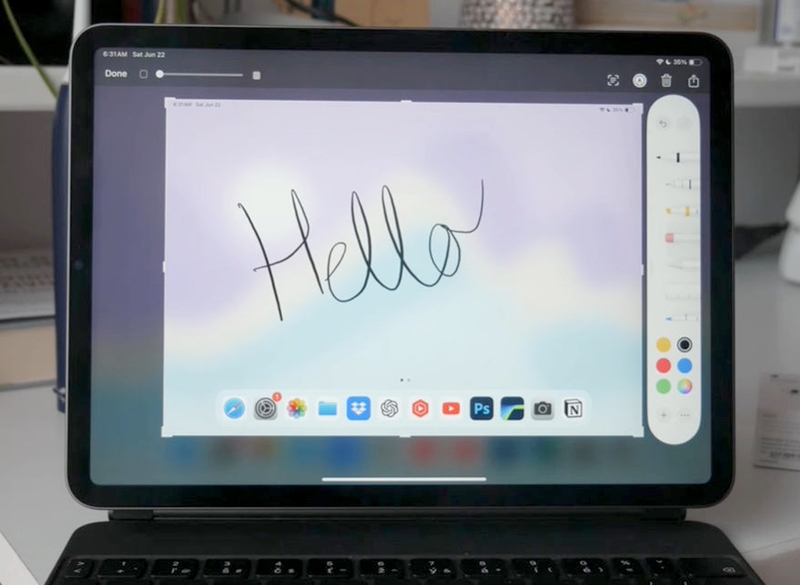 Cách dùng Apple Pencil để chụp ảnh màn hình iPad - 03