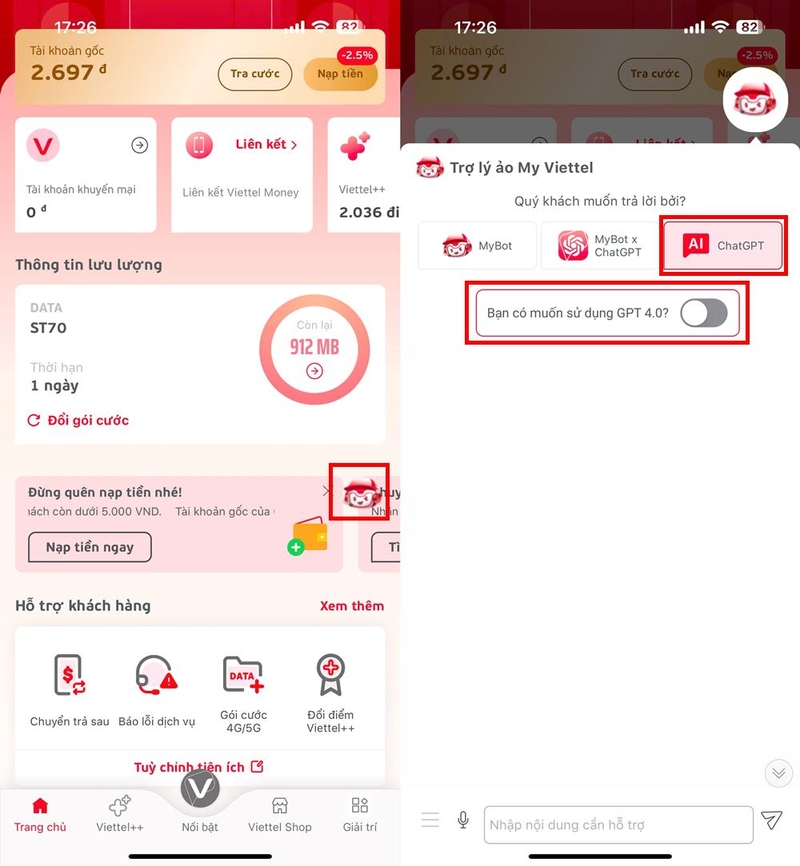 Cách dùng ChatGPT 4.0 trên My Viettel miễn phí ảnh 2