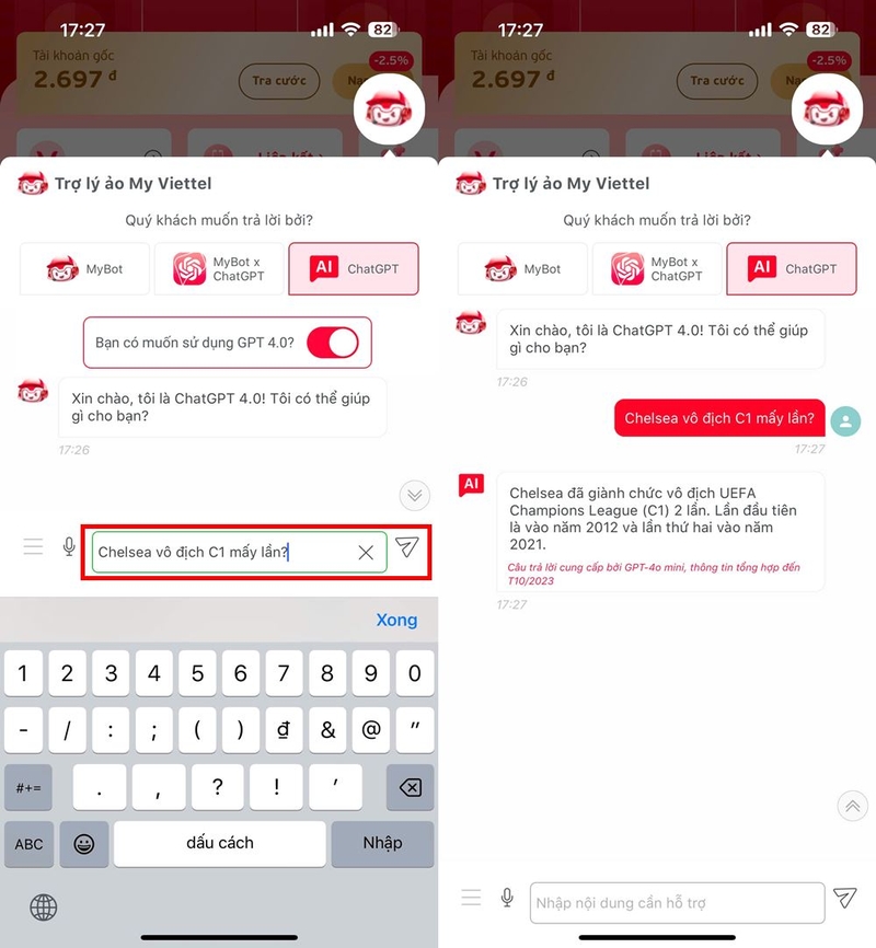 Cách dùng ChatGPT 4.0 trên My Viettel miễn phí ảnh 3