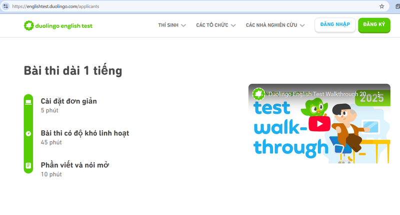 thi tieng anh duolingo english test