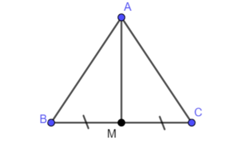 Bài toán đường trung trực trong tam giác cân
