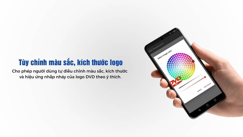 Tùy chỉnh màu sắc, kích thước logo theo sở thích