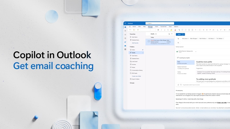 Copilot hỗ trợ Outlook và Teams ra sao (1)