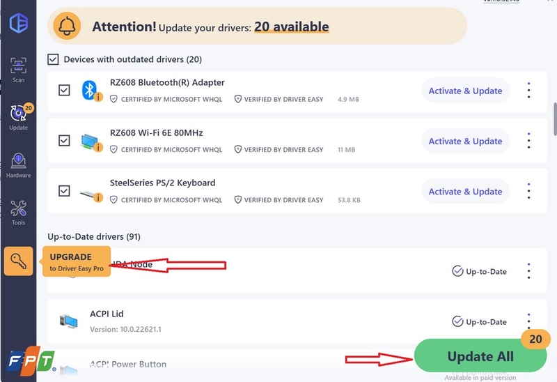 Giới thiệu Driver Easy với những tính năng ưu việt và cách tải Driver ...