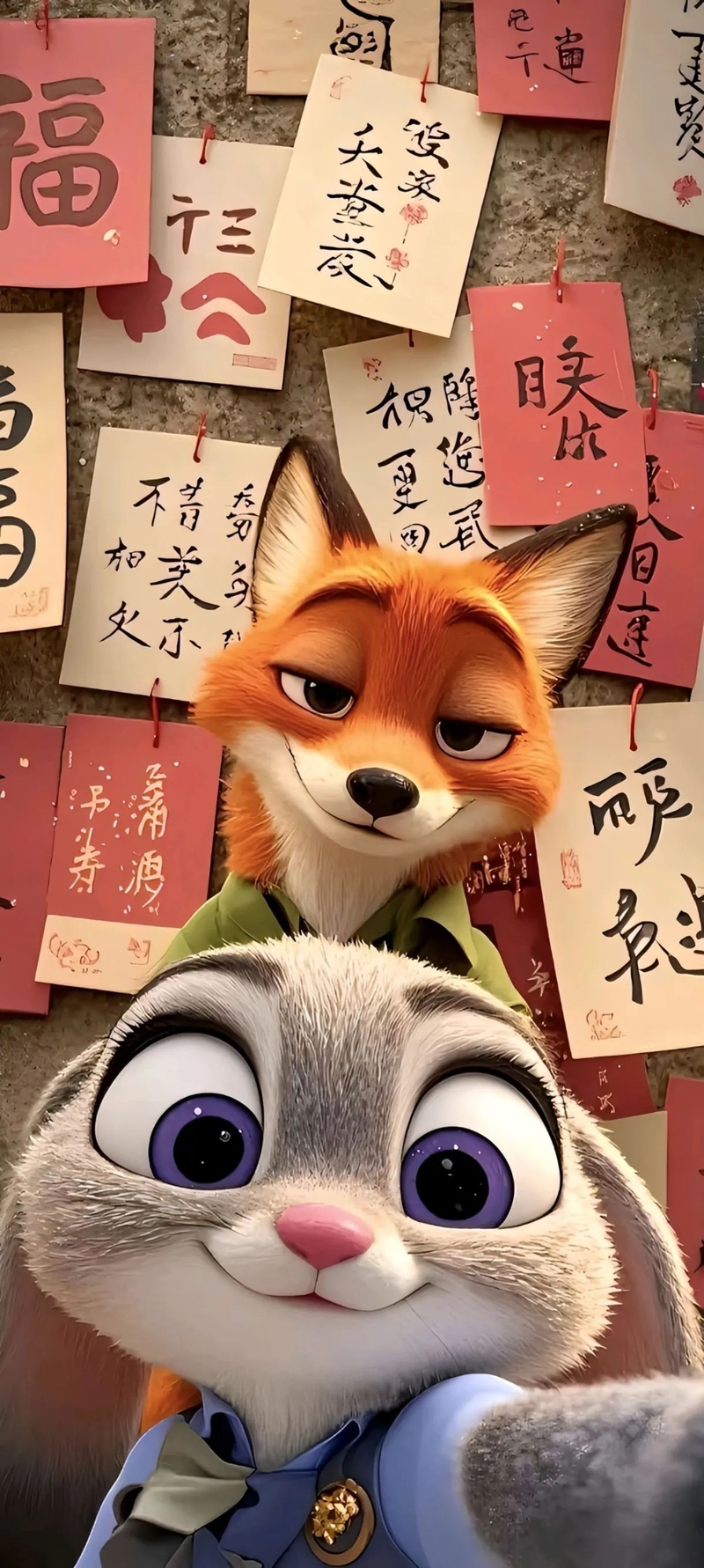 Hình nền Cáo và Thỏ Zootopia Full HD cho điện thoại