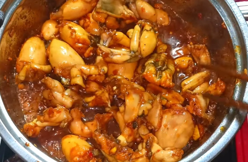 ếch kho tiêu​ hình 6