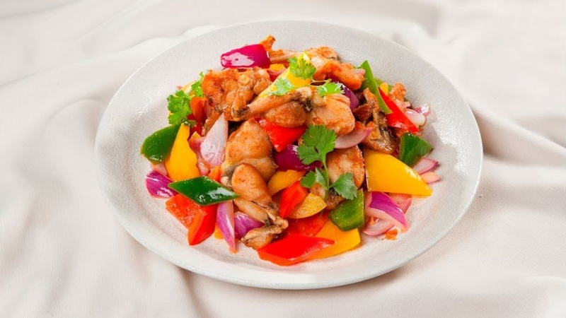 Bước 4: Xào ếch