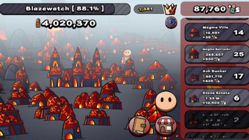 So sánh Empire Clicker với các game idle khác