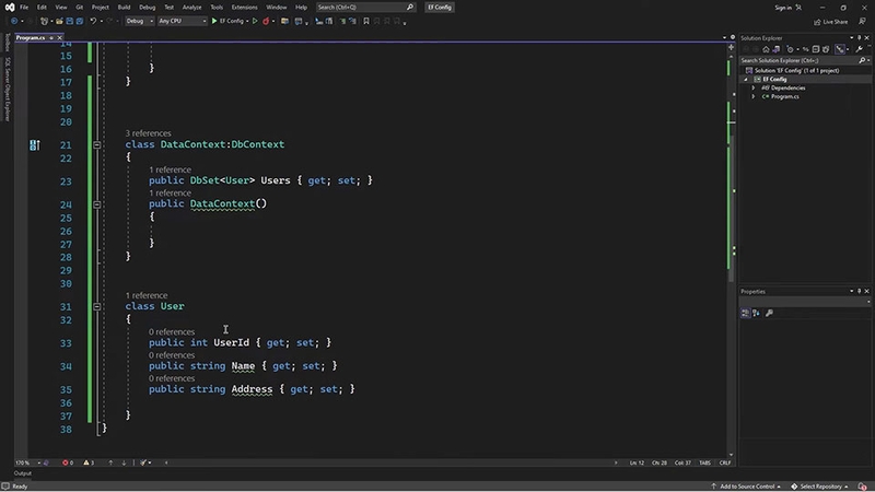 Giao diện triển khai dựa trên công cụ Entity Framework