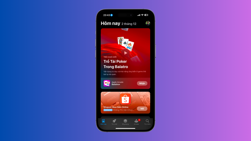 Mở App Store trên điện thoại iPhone của bạn