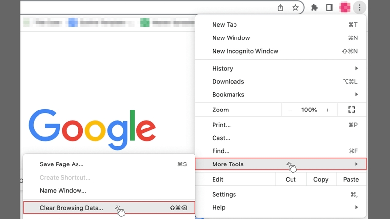 Trong menu vừa hiển thị, chọn More tools