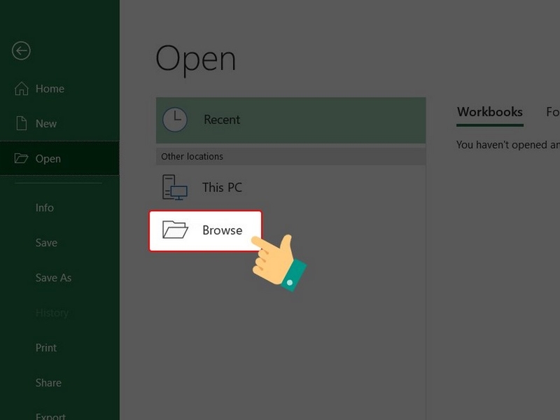 Xem giao diện Excel Safe Mode vừa mở