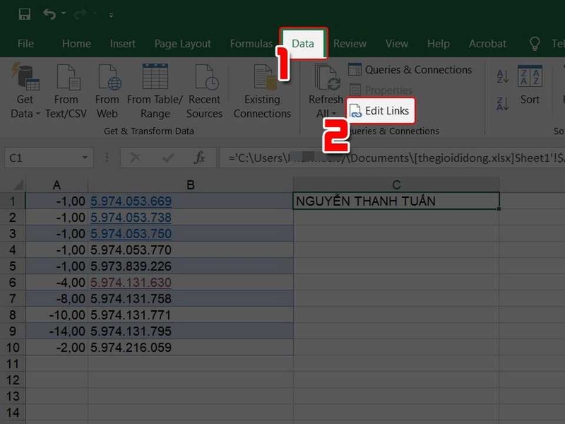 Mở lại tệp Excel đang gặp sự cố