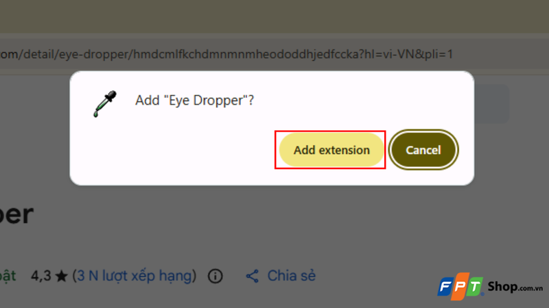 Nhấn "Add extension"