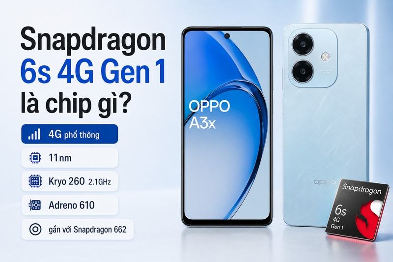 Snapdragon 6s 4G Gen 1 là chip gì