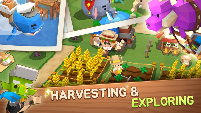 Lối chơi farming kết hợp xây dựng thị trấn fantasy