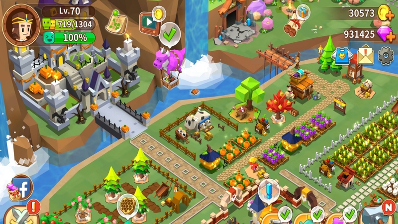 Đồ họa 3D tươi sáng, phong cách fantasy dễ tiếp cận